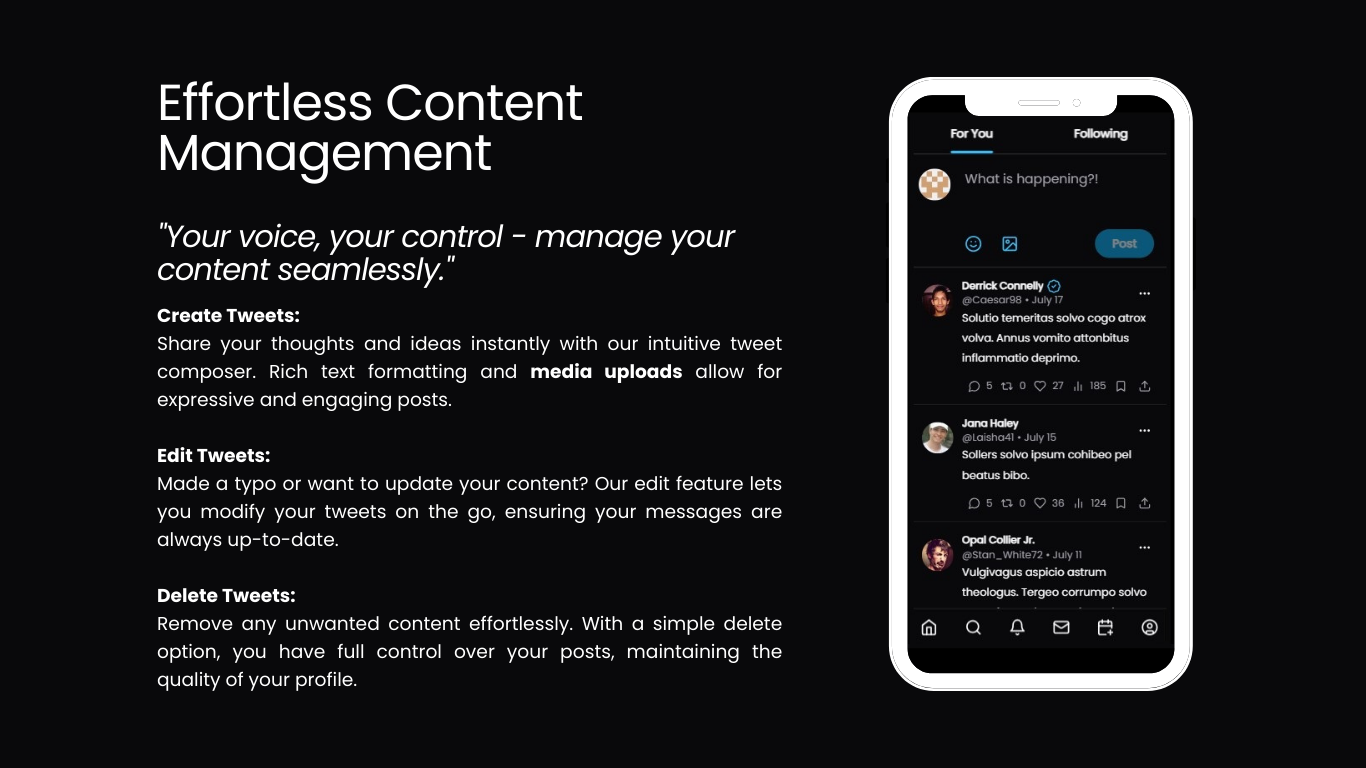 Effortless content management